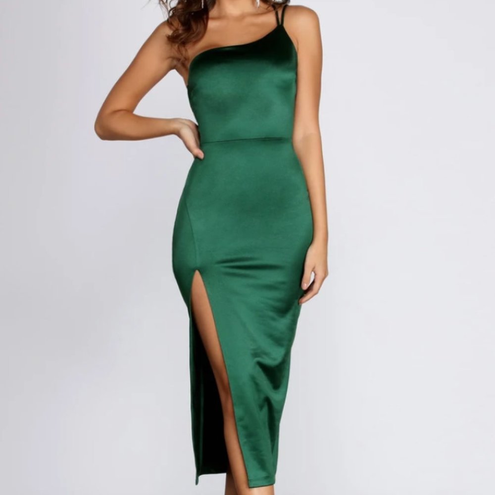 Satin Midi Dress